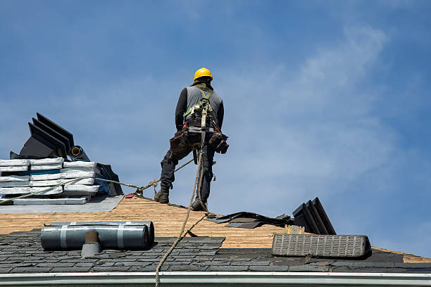 Professional Gutter Installation technician working in Neffs, OH
